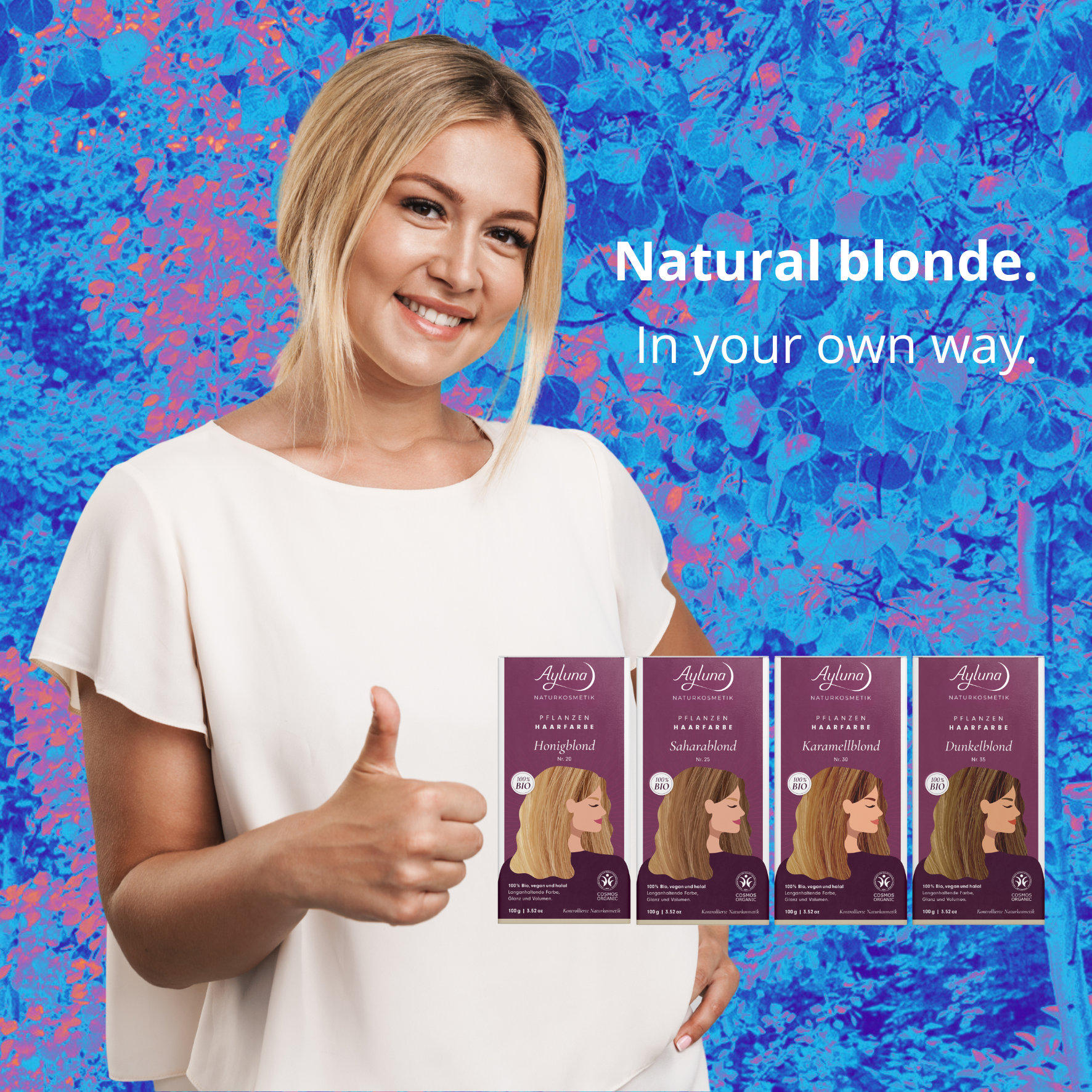 Our blond shades add brightness to your hair – gentle, unique and full of natural nuances. For a result that’s truly yours.